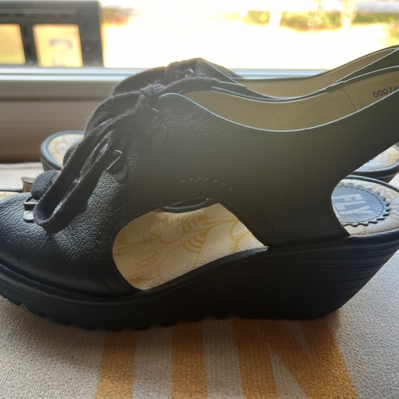 Black Fly London size 40 size 9 lace sandals - Picture 3 of 9